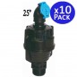 Arroseur circulaire agricole 1/2" | Lot de 10 arroseurs à angle de 25° avec une portée de 8 à 10 m | Irrigation par aspersion Arroseur circulaire agricole 1/2" | Lot de 10 arroseurs à angle de 25° avec une portée de 8 à 10 m | Irrigation par aspersion