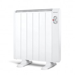 Radiateur Electrique Basse Consommation 6 éléments 1000W Orbegozo, pieds d'appui inclus, télécommande, minuterie