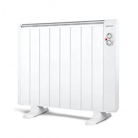 Radiateur Electrique Basse Consommation 8 éléments 1500W Orbegozo, pieds d'appui inclus, télécommande, minuterie