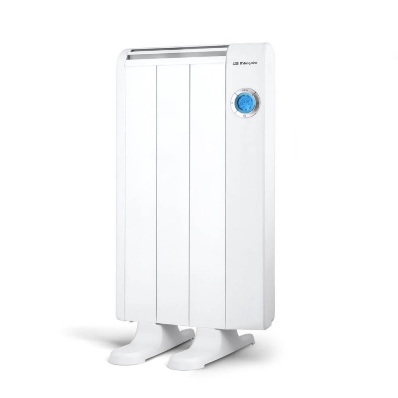 Emissor térmico compacto de 3 elementos, isento de óleo, Orbegozo de 500 W. Cronotermostato digital, corpo de alumínio. Emissor térmico compacto de 3 elementos, isento de óleo, Orbegozo de 500 W. Cronotermostato digital, corpo de alumínio.