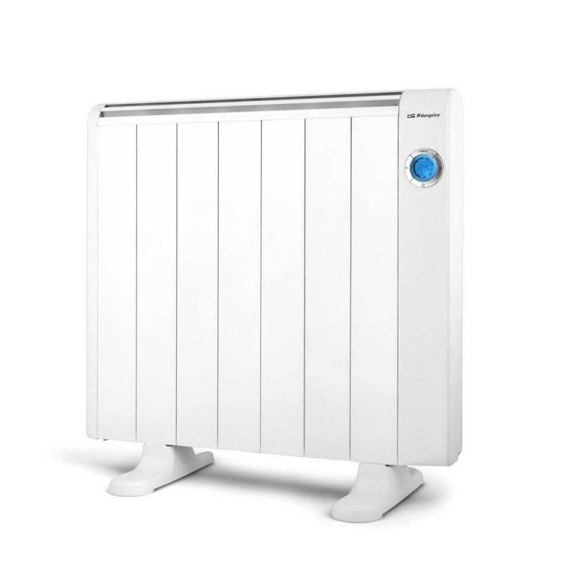 Emisor térmico de bajo consumo 7 elementos Orbegozo, 1300W. Cuerpo en aluminio, mando a distancia