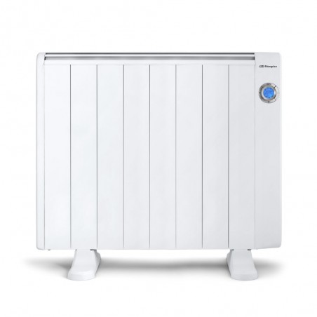 Radiateur Electrique Basse Consommation 8 éléments 1500W Orbegozo, mural ou au sol, télécommande, minuterie