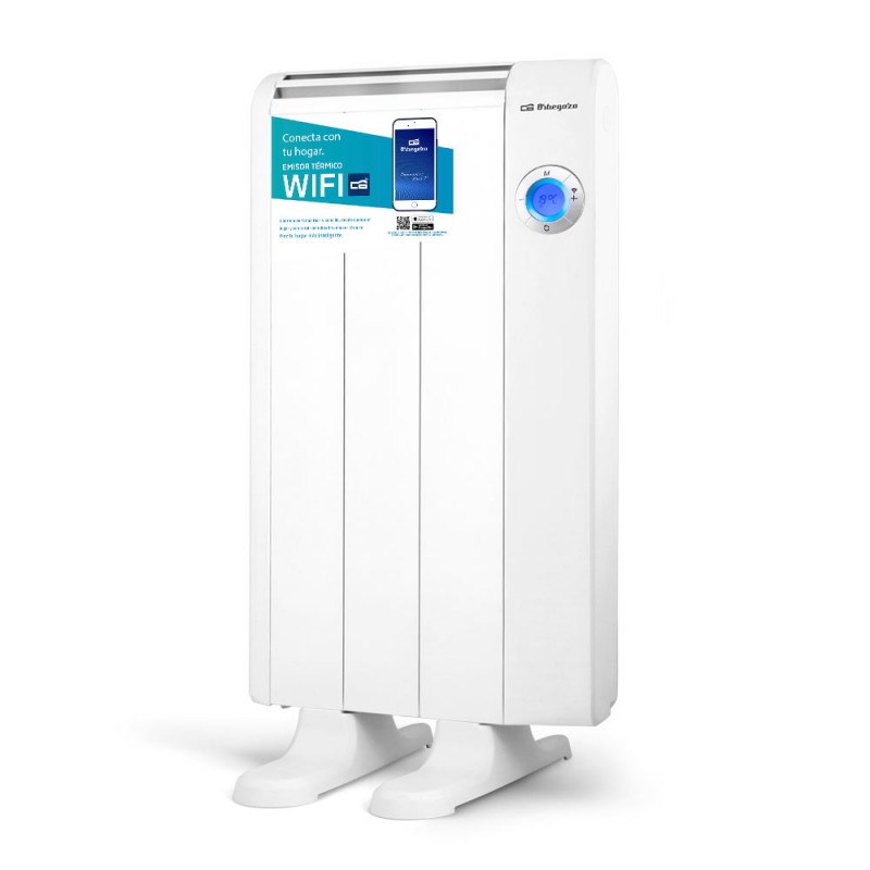 Orbegozo emettitore termico 3 elementi 500W. Connessione wireless WIFI tramite APP. Intervallo di temperatura: 7ºC - 35ºC