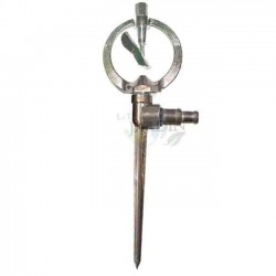 Aspersor giratorio 4-6 mts 1/2" + Pincho porta aspersor aluminio