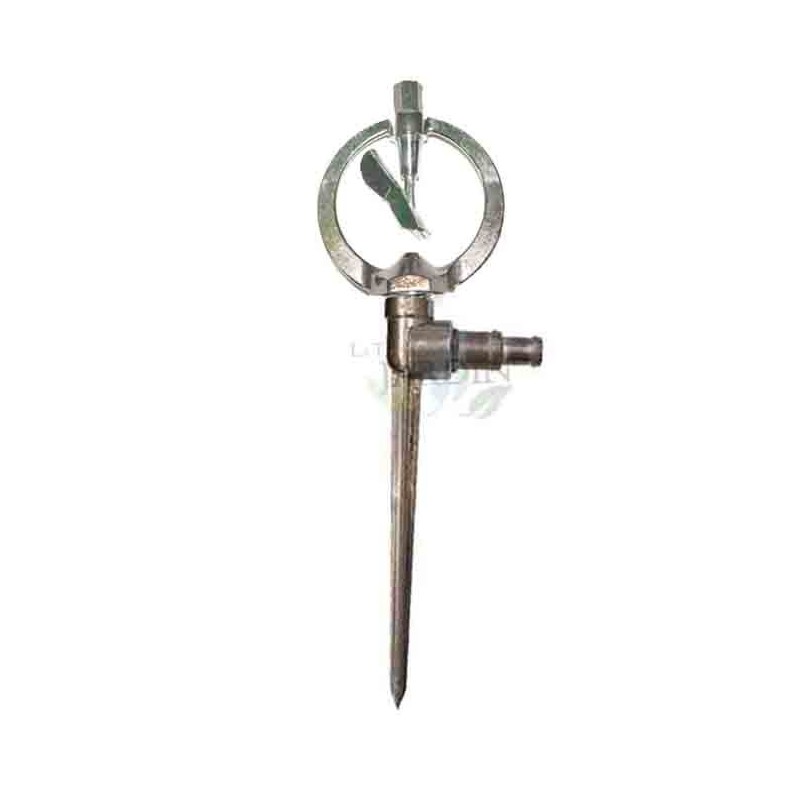 Rotating sprinkler 4-6 m 1/2" + Aluminum sprinkler holder spike