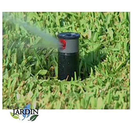 Pacote com 10 aspersores Minipro de 1/2". Alcance de 5,10 a 9,1 metros. Rosca fêmea de 1/2". Aspersor de jardim pop-up Krain.