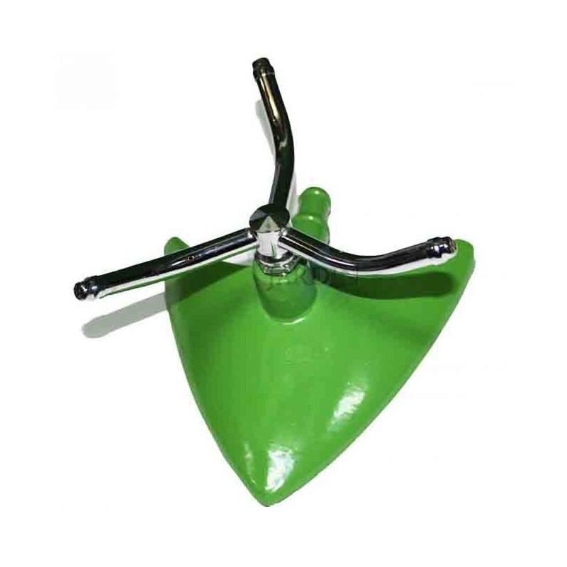 Rotating sprinkler with 3 aluminum arms, range 4 to 7 meters