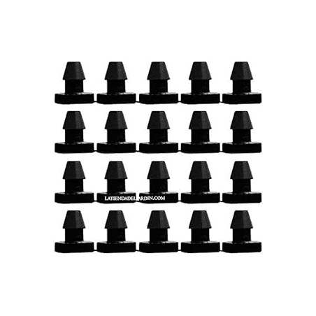 4mm Microtube Irrigation Plugs | Pack of 100 4mm Plugs for Drip Irrigation Tubing | Drip Plugs | Irrigation System Solution