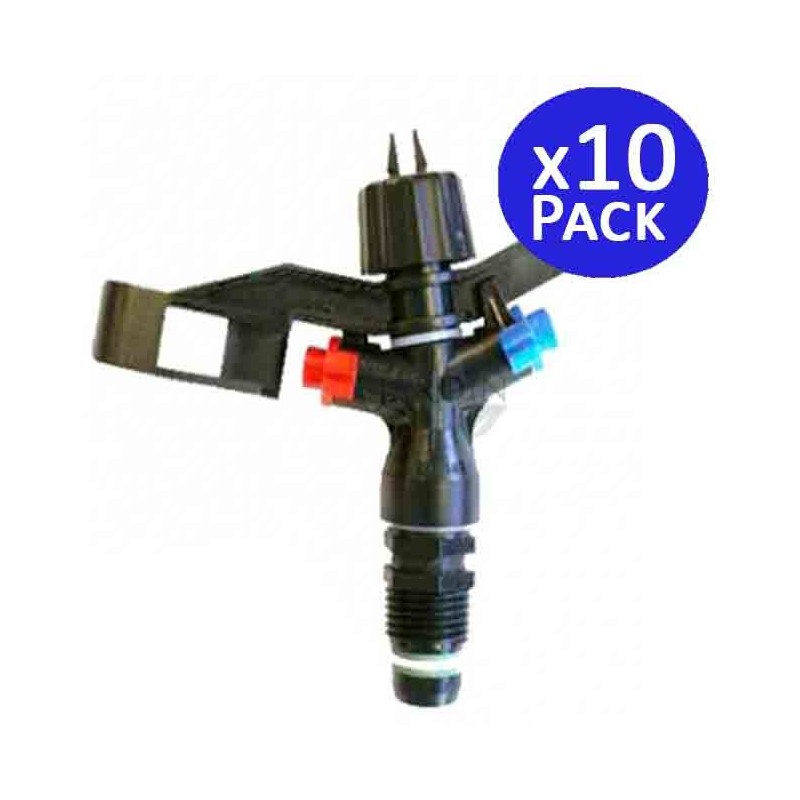 1/2"-Rundsprinkler für die landwirtschaftliche Bewässerung | 10er-Packung mit einer Reichweite von 8 bis 12 m | 360°-Gartensprin