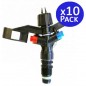10 Stück Pulsationssprinkler, Rasenbewässerungssprinkler, zirkulärer Landwirtschaftssprinkler 1/2'', Reichweite 8 bis 12 m, VY 10 Stück Pulsationssprinkler, Rasenbewässerungssprinkler, zirkulärer Landwirtschaftssprinkler 1/2'', Reichweite 8 bis 12 m, VY