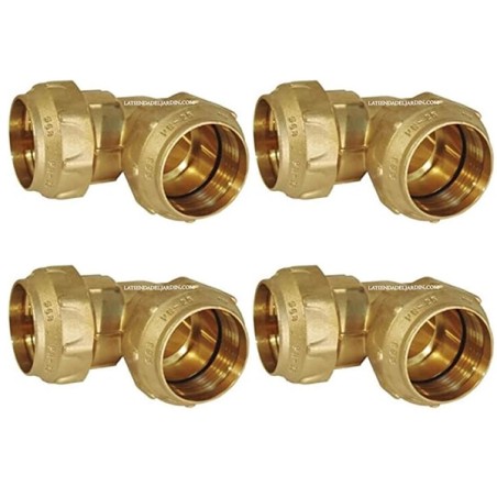 4 x 25mm brass elbow for polyethylene pipe
