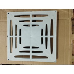 Grelha de 28x28 cm, para boca de evacuação monobloco de 30 cm - Permite passagem de peões