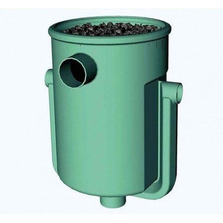 2.700-Liter-Klärgrube mit Filter, Fassungsvermögen 5 bis 9 Einwohner, CE-zertifiziert. Karattank, Mikrokuppel und 60-Liter-Anaer