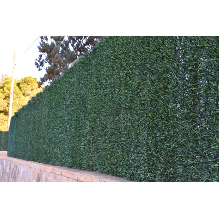 Two-tone artificial hedge with fine leaves, 110 rods, 1.5 x 3 meters, 95% concealment
