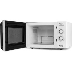  Mikrowelle mit Grill 1000W Orbegozo.  Fassungsvermögen 30 L. 5 Leistungsstufen + 3 Grill-Mikrowellen-Kombinationen.
