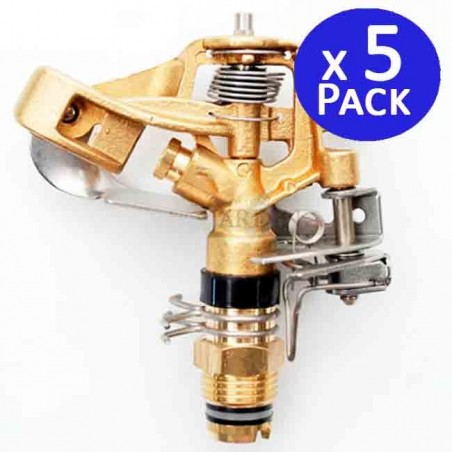 28º 1/2" brass sector sprinkler, 9 to 14 meters. 5 units