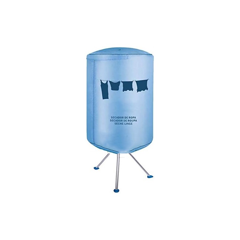 Asciugatrice elettrica portatile, 1000 W, grande capacità, 10 kg, stendibiancheria rotondo a doppio strato, 60 x 160 cm