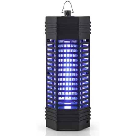 Mata-mosquitos elétrico Orbegozo 6W. Elimina insetos com um choque elétrico eficaz para uso interno.