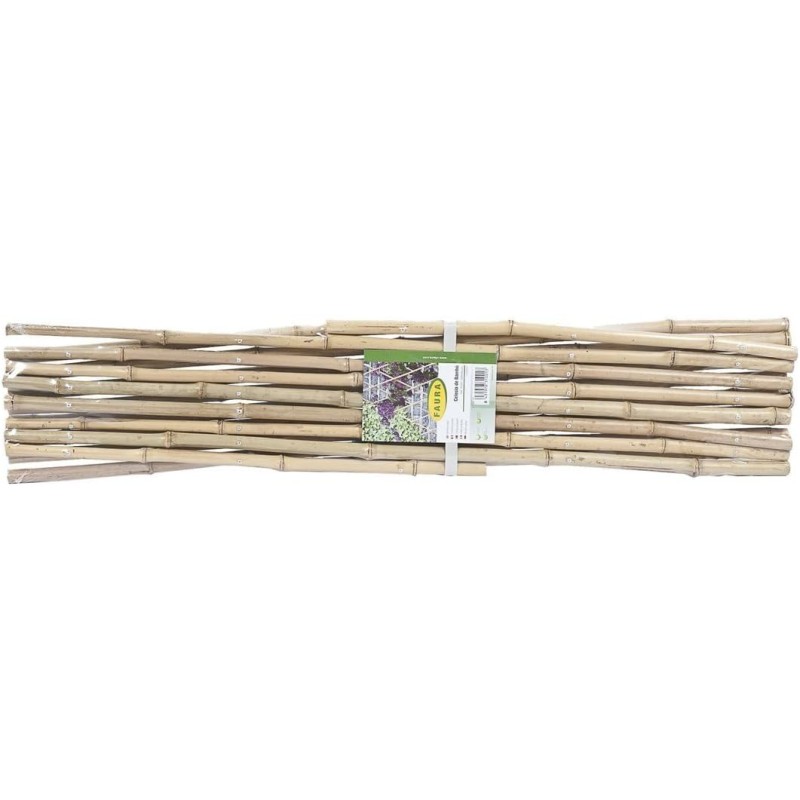 Celosia extensible de bambu 60 x 240 cm para jardin para jardines, vallas, decoración, sujeción de plantas