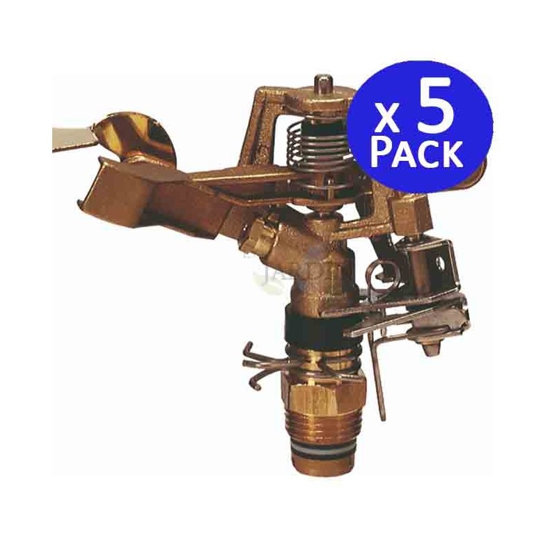 24º 1/2" sectorial brass sprinkler, 9 to 14 meters. 5 units 24º 1/2" sectorial brass sprinkler, 9 to 14 meters. 5 units