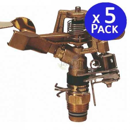 24° 1/2" brass sector sprinkler, 9 to 14 meters. 5 units