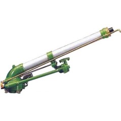 Agrar-Sprinkler Mariner Metall mit Flansch. Einstellbarer Bewässerungswinkel. Reichweite 42 bis 67 m. Impuls-Sprinkler, Bewässer