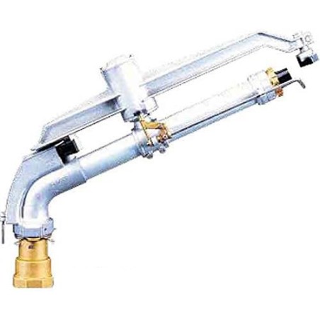 Agrar-Sprinkler 3'' Ranger Metall. Einstellbarer Bewässerungswinkel. Reichweite 32 bis 65 m. Impuls-Sprinkler, Bewässerungsrohr