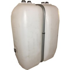 Approved rectangular 750-litre petrol/diesel tank. Dimensions: Length 115 cm, Width 62 cm, Height 147 cm