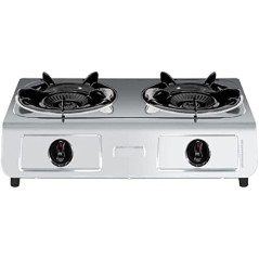 Cuisinière à gaz 2 feux Vitrokitchen 260IB en Acier inoxidable