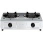 Fogão a gás Vitrokitchen, 2 bocas, aço inoxidável