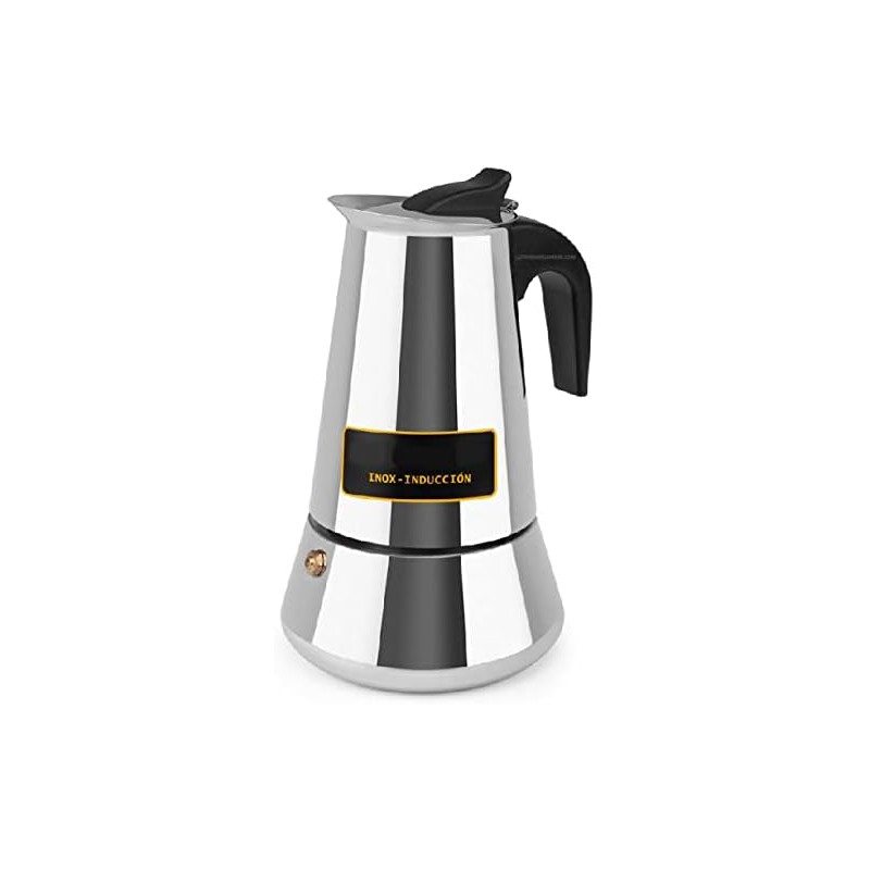 Cafetière italienne Orbegozo en acier inoxydable. Capacité 6 tasses Cafetière italienne Orbegozo en acier inoxydable. Capacité 6 tasses