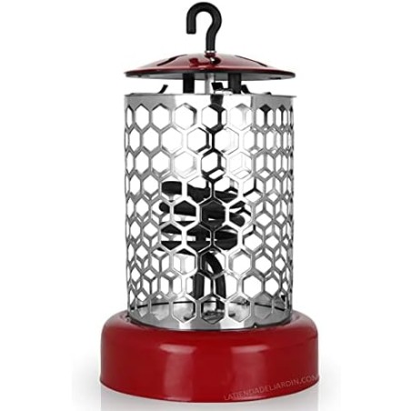 Fogão elétrico Orbegozo de 400 W. Interruptor de 3 posições. Resistência blindada. Gancho embutido. Grade de segurança.