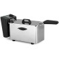 Friggitrice professionale in acciaio inossidabile Orbegozo. Capacità 3,5 litri. Termostato regolabile. Potenza 2000W.