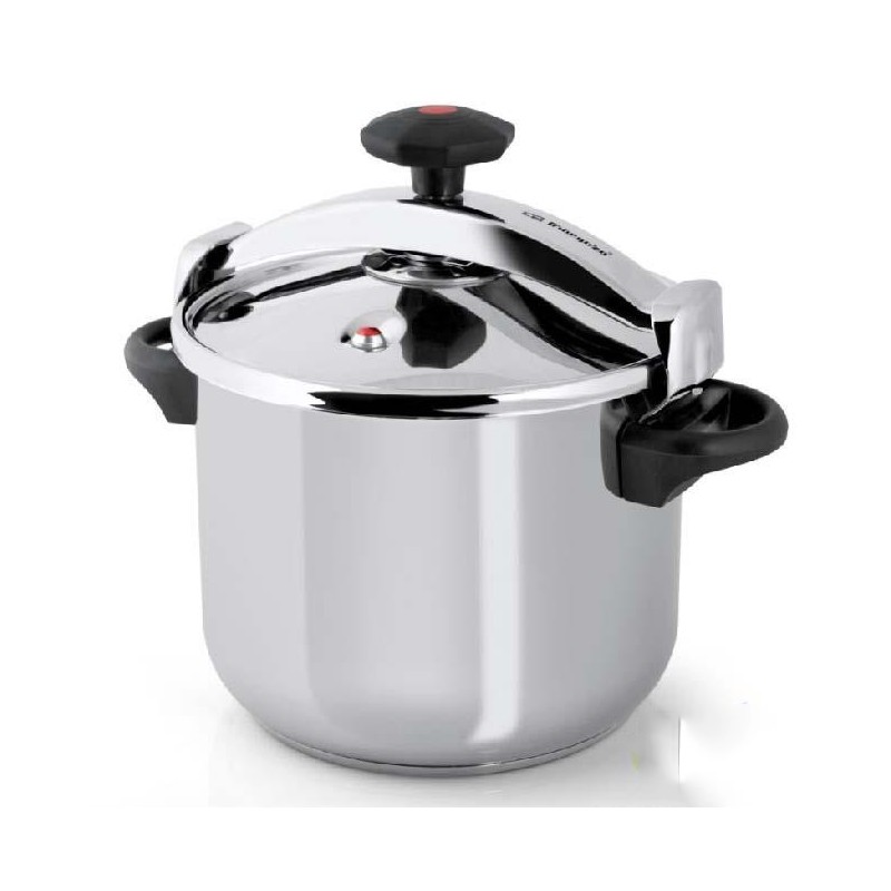 Pentola a pressione classica. Capacità 4 litri. Ø20cm. ACCIAIO INOX 18/10. Tripla sicurezza.  Per tutti i tipi di incendi.