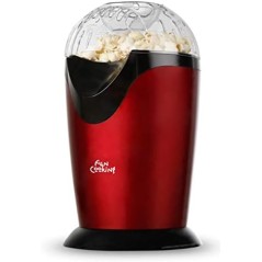 Machine à pop-corn à air portable Orbegozo 1000W sans huile ni graisse, cuillère doseuse, couvercle transparent