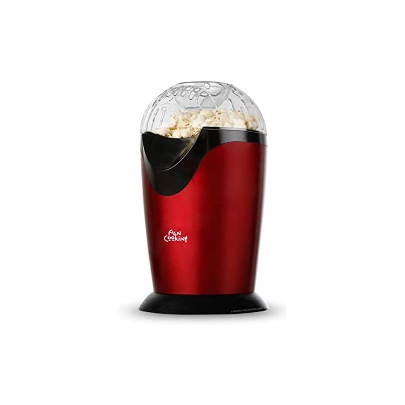 Machine à pop-corn à air portable Orbegozo 1000W sans huile ni graisse, cuillère doseuse, couvercle transparent Machine à pop-corn à air portable Orbegozo 1000W sans huile ni graisse, cuillère doseuse, couvercle transparent