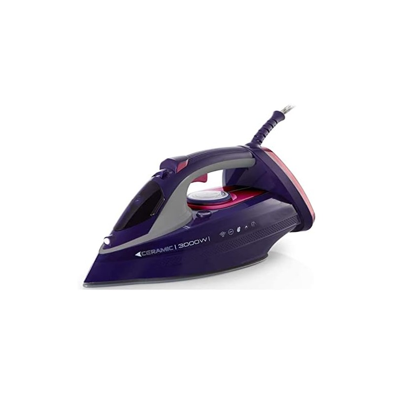 Plancha vapor Orbegozo 3000W, modos normal, vertical y en seco, depósito 450ml, planchado rápido y eficaz para todos los tejidos Plancha vapor Orbegozo 3000W, modos normal, vertical y en seco, depósito 450ml, planchado rápido y eficaz para todos los tejidos