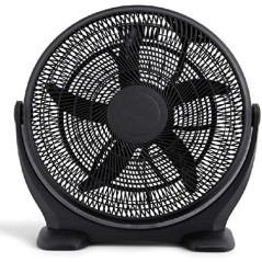 Orbegozo industrial-style floor fan, 3 speeds, adjustable tilt, 80W.