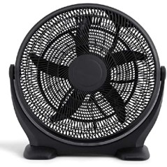 Ventilador de suelo estilo industrial Orbegozo, 3 velocidades, inclinación regulable, 80W.