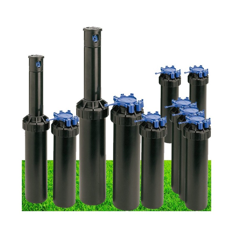 Set di 10 Irrigatore Rain Bird 3504-PC. Turbina con Portata da 4,6 a 10,7 m. Filettatura Femmina 1/2'' Irrigazione Professionale