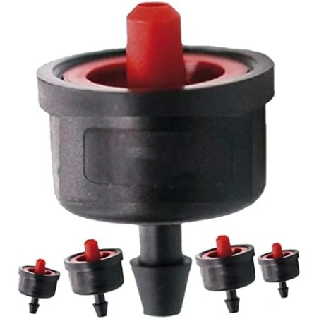 500 Stück 8 l/h Stecktropfer – Nicht zerlegbar | Für Mikroschlauch | Ideal für Garten & Agrarbewässerung