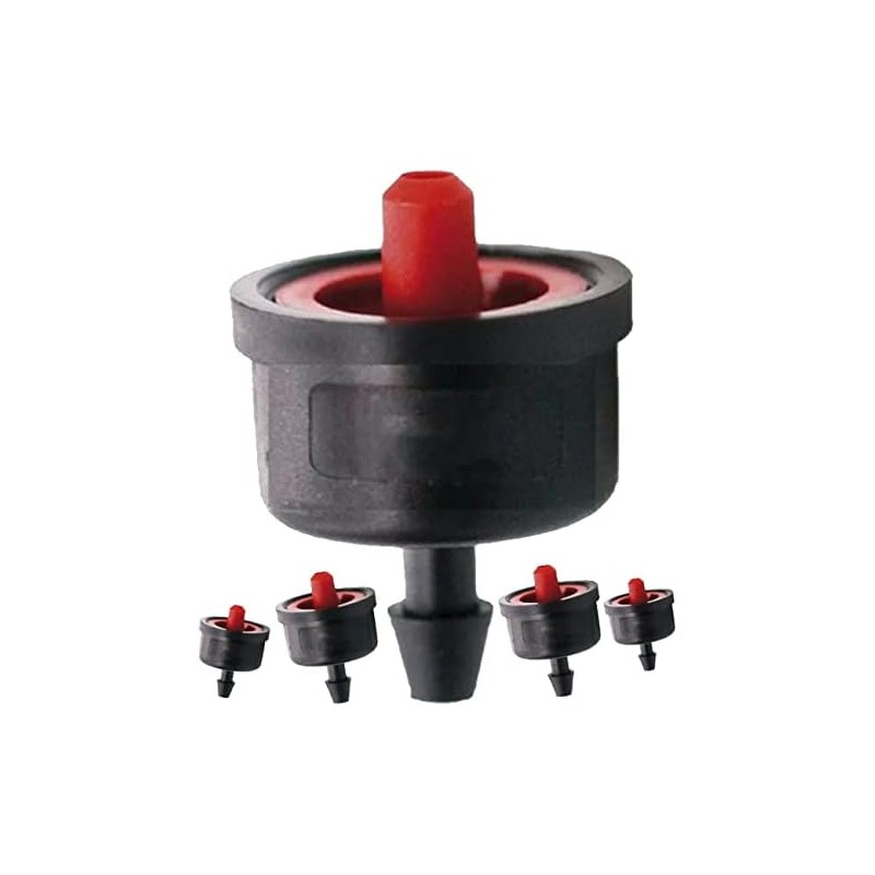 Pack of 500 8-liter drippers for agricultural and garden irrigation. Non-removable punctured dripper suitable for microtubes.