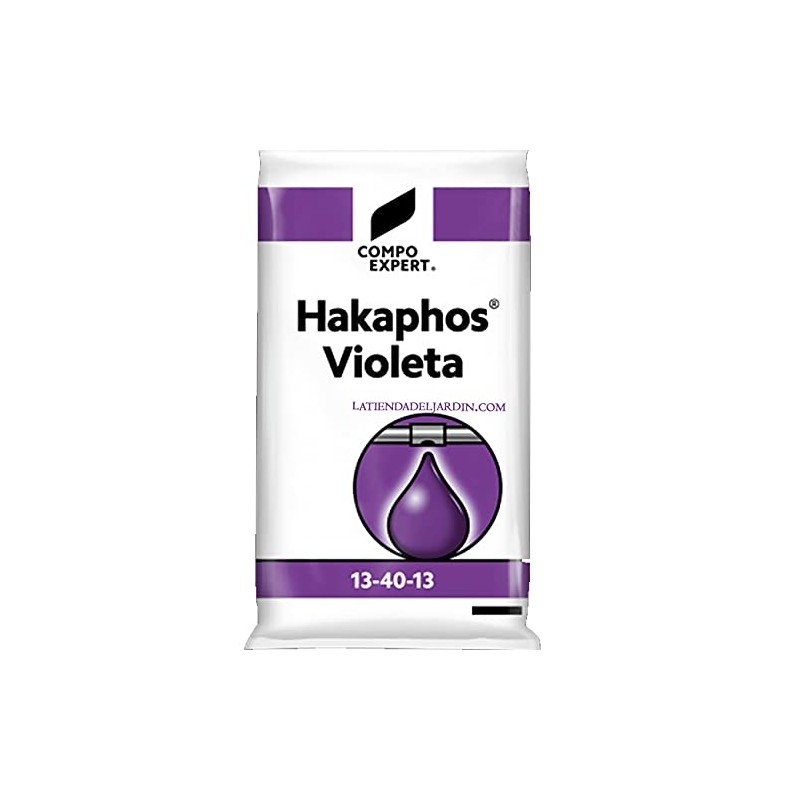 Fertilizante violeta Hakaphos 13-40-13, saco de 25 kg, para floração em árvores