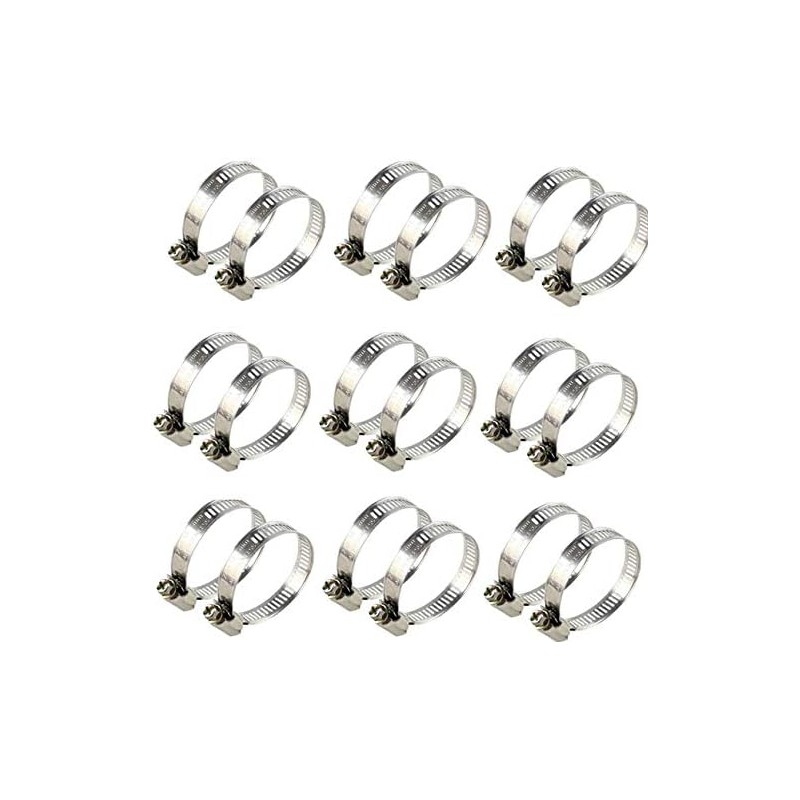 10 x Collier métal pour tuyaux 156mm. Recommandé pour les tuyaux plomberie