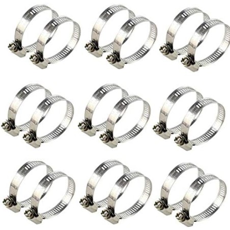 10 Stück Metallklemme für 156 mm Rohre. Empfohlen für Layflat-Schläuche