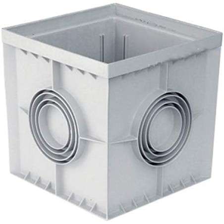 DURCHDRUCKVERTEILER, 30x30 cm Einzelblock ABFLUSSVERTEILER, ohne Deckel. Empfohlen für Abflüsse.