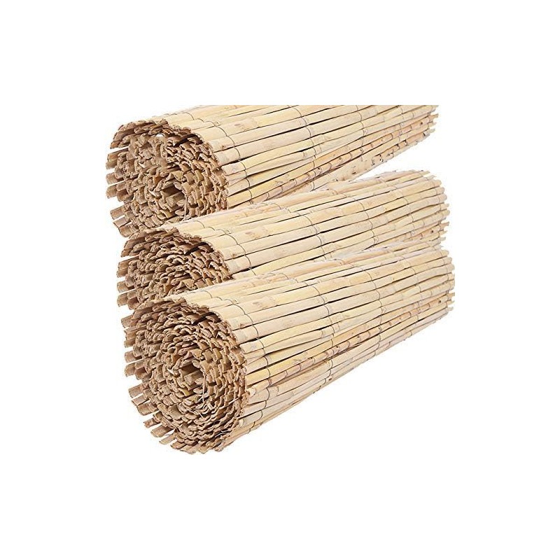 3 x Canisse naturelle fendue pour jardin 2 x 5 m. Canisse en Roseau Nature pour l'occultation, la délimitation ou l'ombrage 3 x Canisse naturelle fendue pour jardin 2 x 5 m. Canisse en Roseau Nature pour l'occultation, la délimitation ou l'ombrage