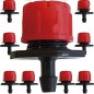 Adjustable red dripper from 0 to 70 l / h. 