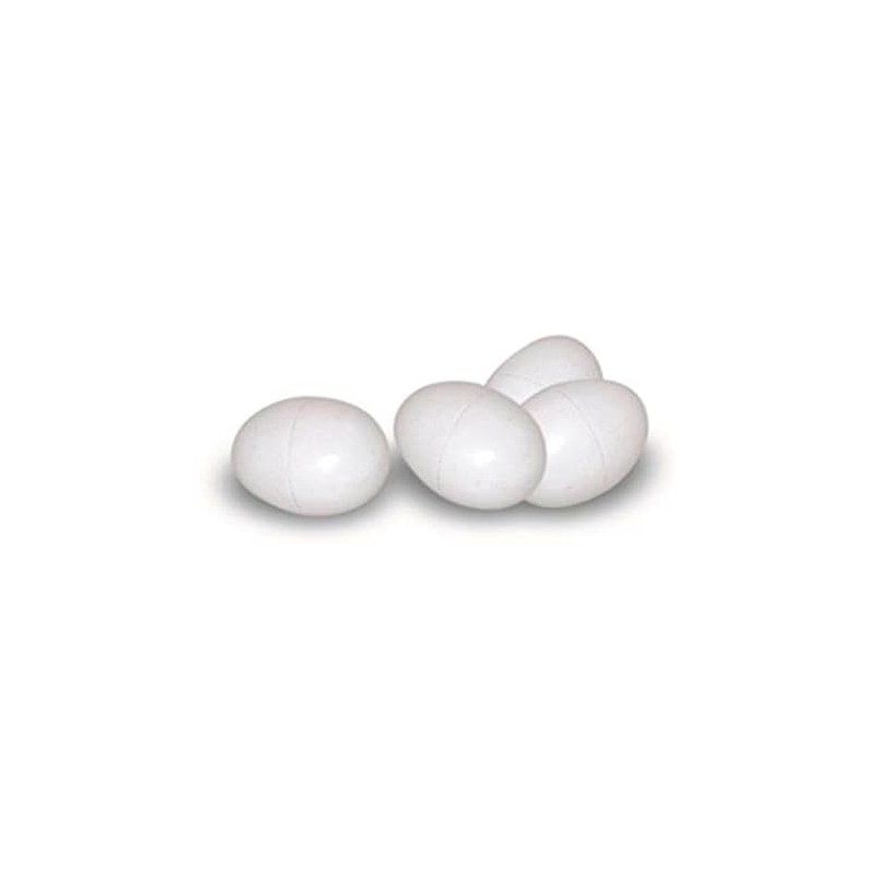 Künstliche Eier | 16er-Packung Plastikeier für Hühner | Agricola Poultry | Imitierte Eier, die Hühnern beim Eierlegen helfen