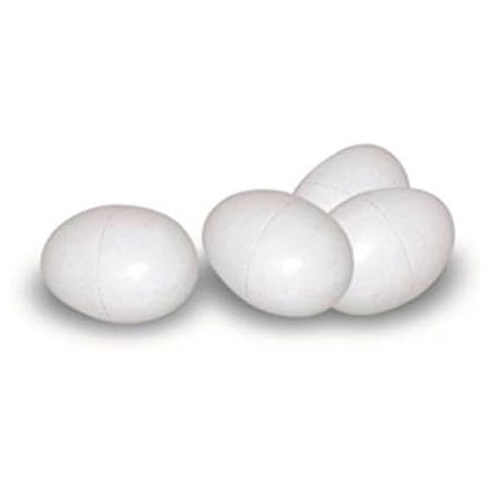 Huevos de plastico para palomas (Pack 16)